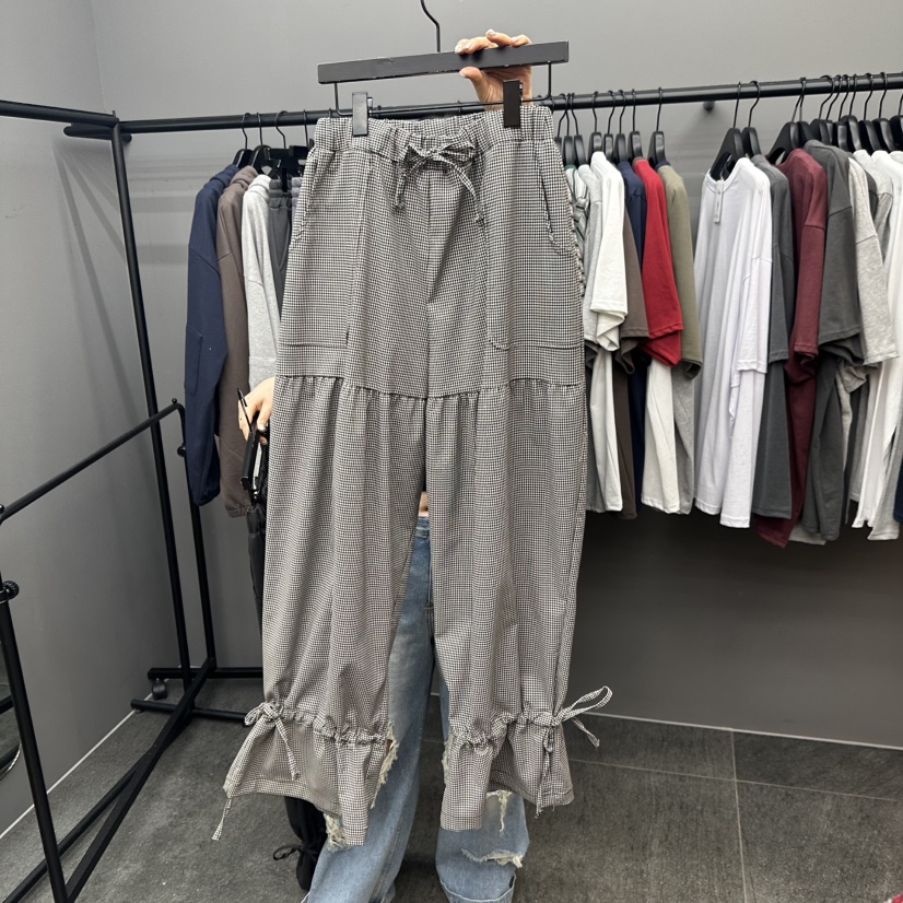 CREDITO東大門㊣直郵女士新款職業人氣真品休閑熱賣25秋夏休閑褲But ton/BOUTIQUE SEOUL休閑褲