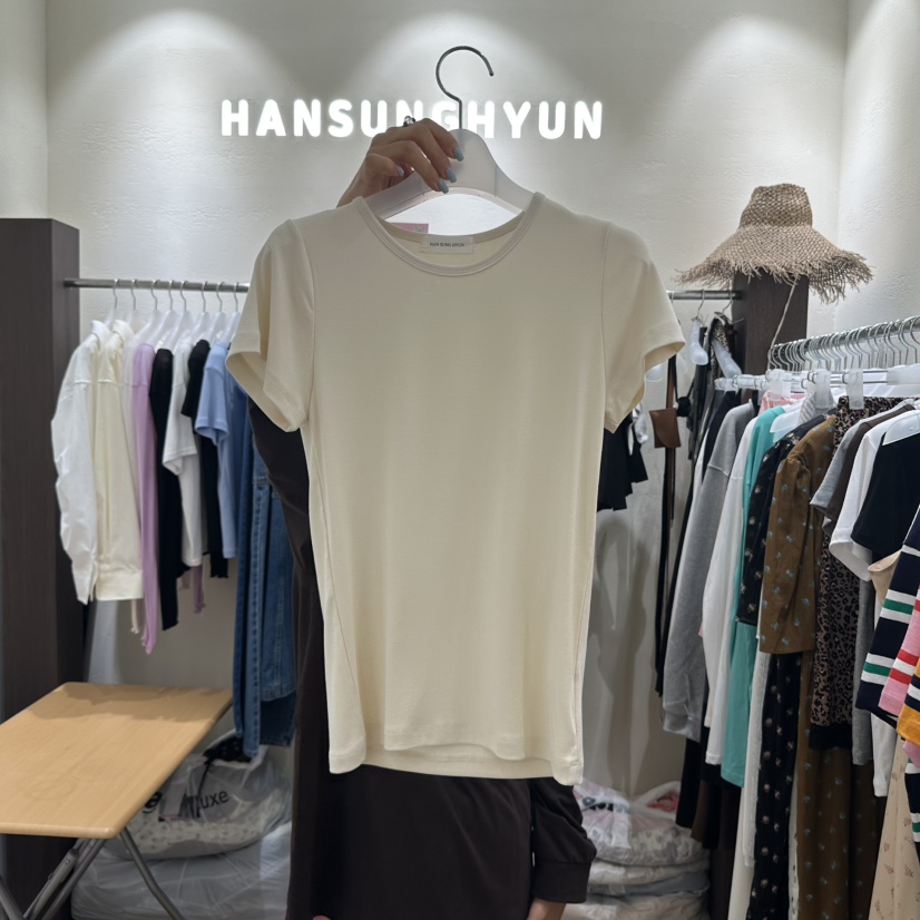 HANSUNGHYUN東大門㊣代購女士新款人氣熱賣時尚職業25秋夏T恤HANSUNGHYUNT恤圖色5
