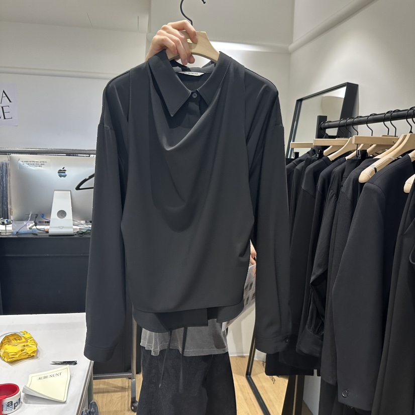 aube nunt東大門㊣直郵女裝新品真品時尚25秋夏襯衫蕾絲衫aube nunt襯衫/蕾絲衫圖色2