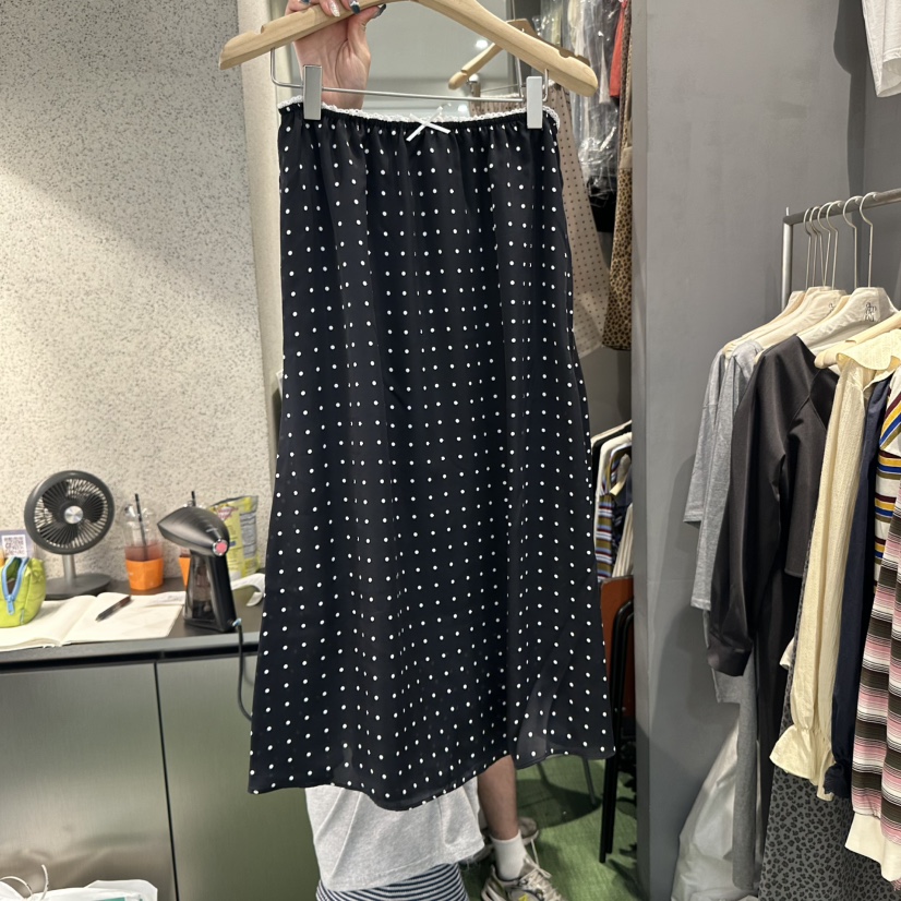 AMOEBA韓國代購㊣女裝新品人氣休閑25秋夏真品時尚推薦長裙AMOEBA長裙圖色2