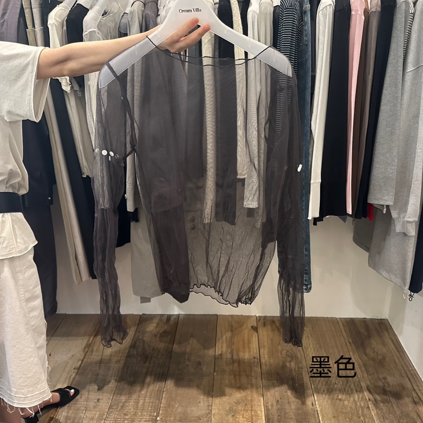 CREAM VILLA東大門㊣代購女裝新品時尚長袖T恤CREAMVILLA長袖T恤圖色2