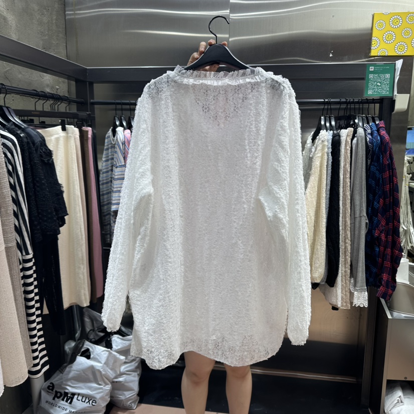 RUNWAY-런웨이韓國直郵㊣女士新款推薦真品休閑針織衫蕾絲RUNWAY針織衫