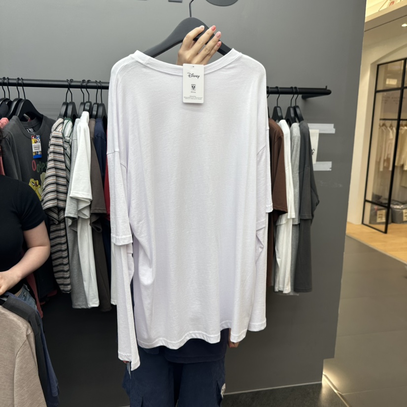 CREDITO韓國代購㊣女士新品真品人氣推薦25秋夏職業長袖T恤But ton/BOUTIQUE SEOUL長袖T恤