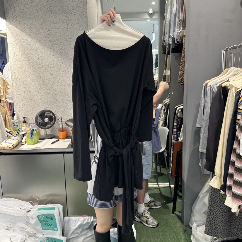 AMOEBA東大門㊣代購女裝新款熱賣休閑推薦25秋夏時尚連衣裙AMOEBA連衣裙圖色2