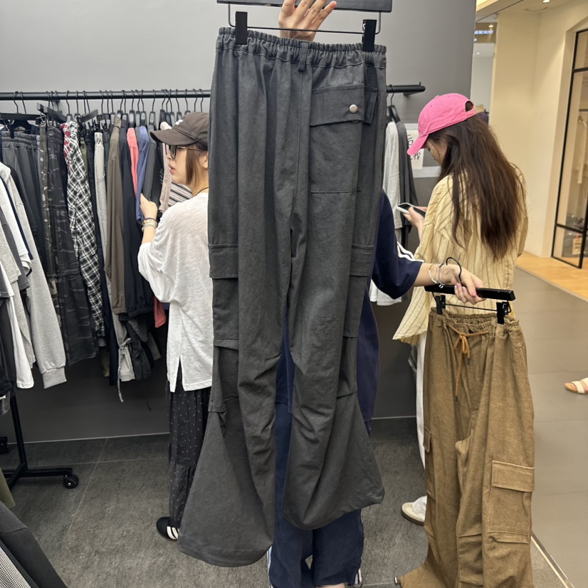 CREDITO東大門㊣代購女士新款時尚推薦熱賣25秋夏職業休閑褲But ton/BOUTIQUE SEOUL休閑褲