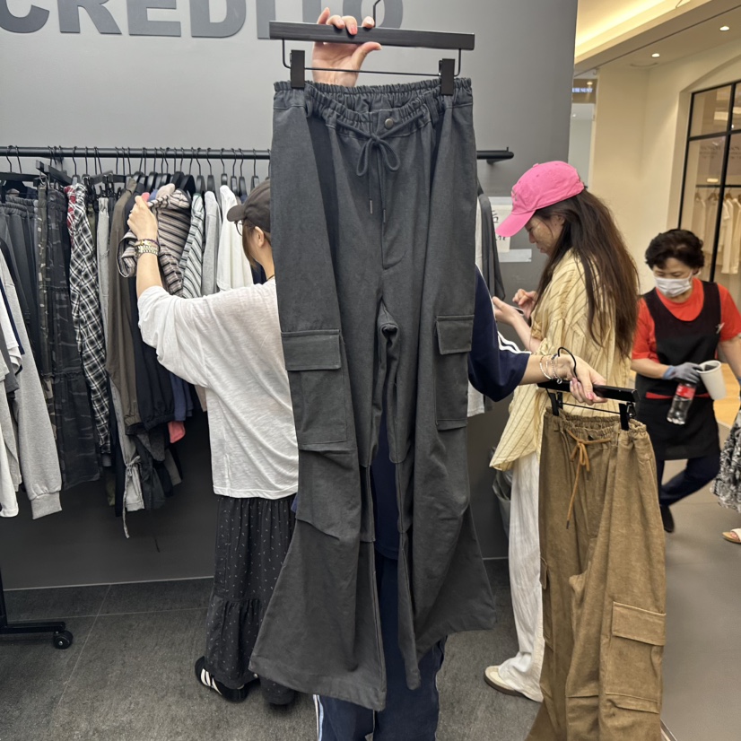 CREDITO東大門㊣代購女士新款時尚推薦熱賣25秋夏職業休閑褲But ton/BOUTIQUE SEOUL休閑褲圖色2
