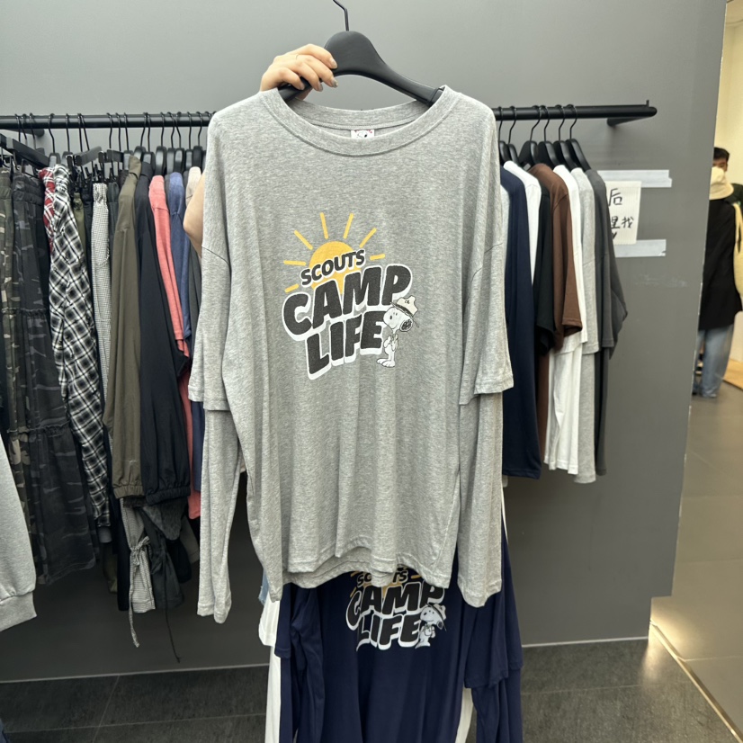 CREDITO東大門㊣代購女士新品職業熱賣25秋夏推薦真品長袖T恤But ton/BOUTIQUE SEOUL長袖T恤