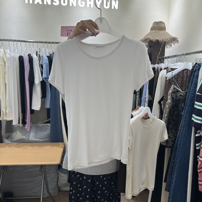 HANSUNGHYUN東大門㊣代購女士新款推薦休閑職業時尚人氣T恤HANSUNGHYUNT恤