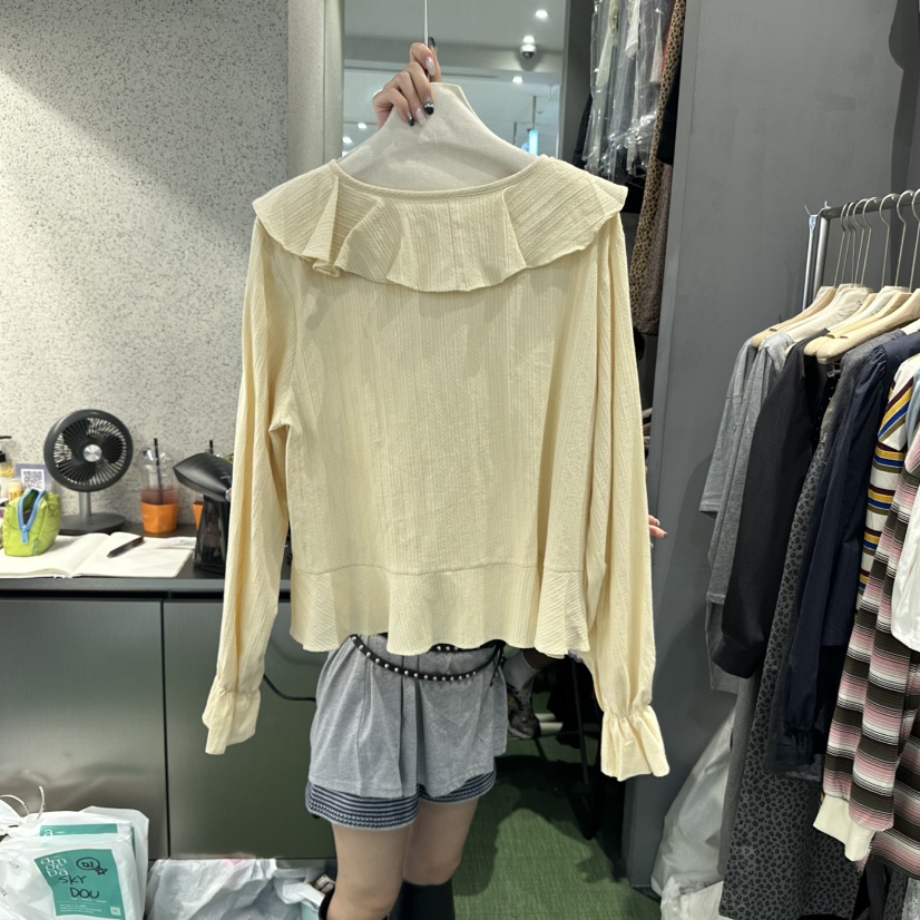 AMOEBA東大門㊣直郵女裝新款人氣熱賣職業推薦時尚襯衫蕾絲衫AMOEBA襯衫/蕾絲衫