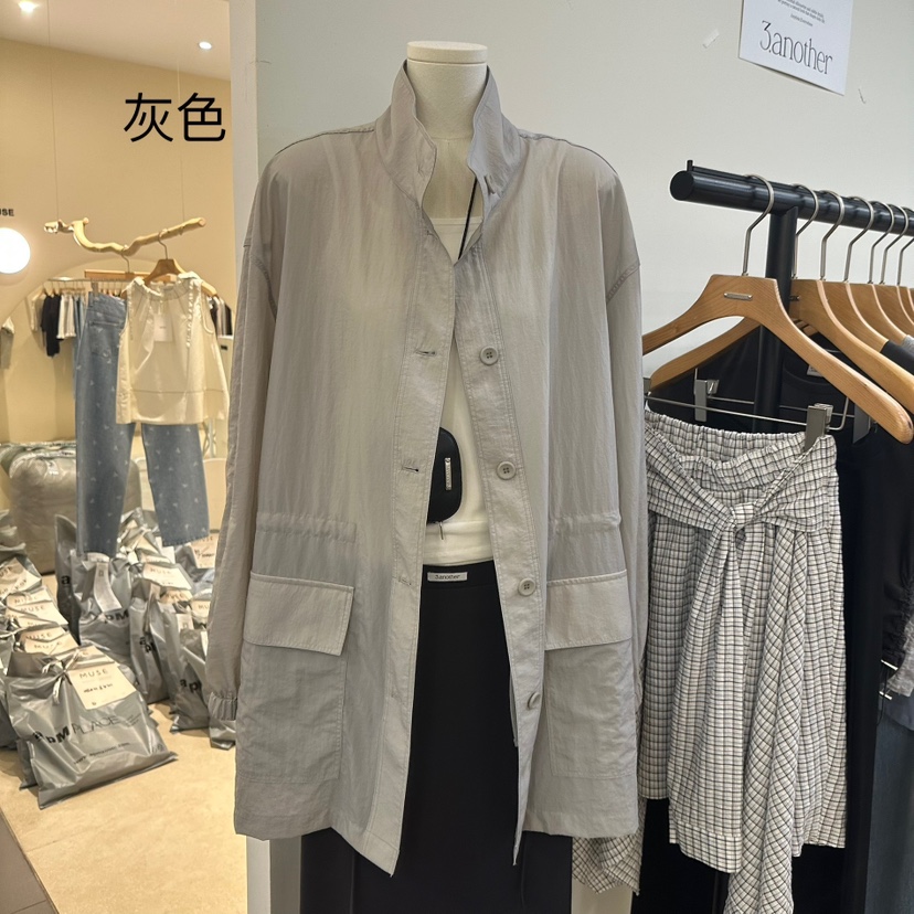 3 ANOTHER東大門㊣實拍女裝新品職業25秋夏時尚休閑夾克高領3 ANOTHER夾克圖色3