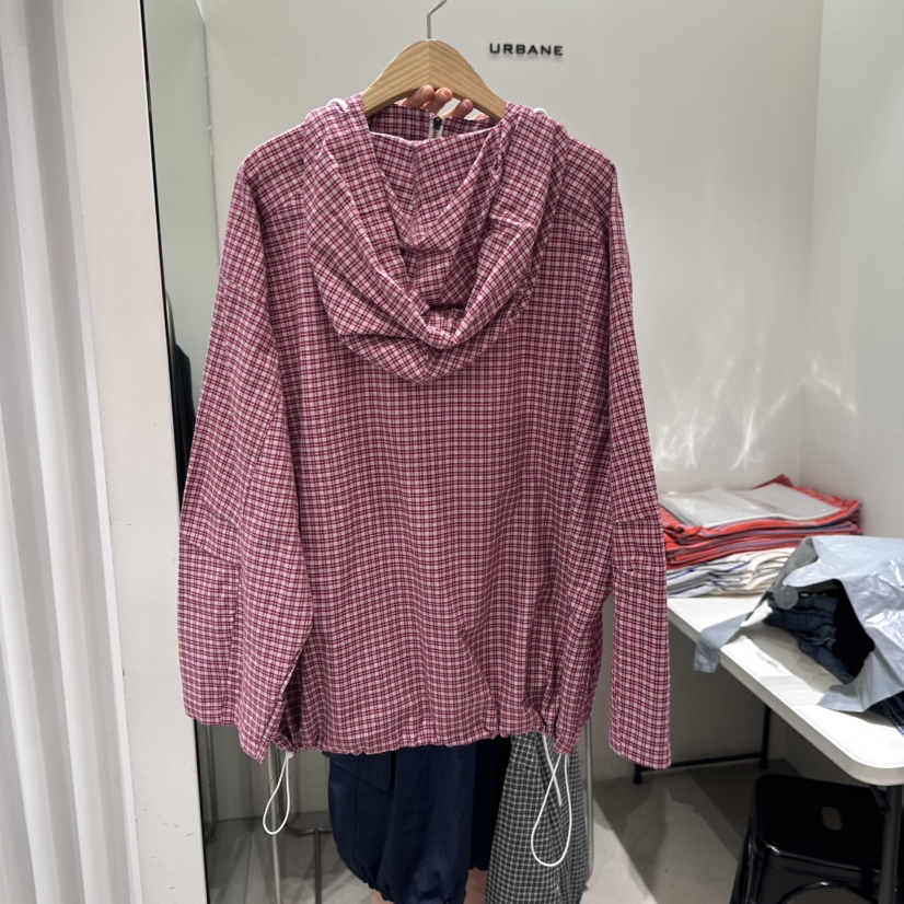 URBANE-P東大門㊣代購女士新品熱賣職業25秋夏真品夾克格紋URBANE-P夾克