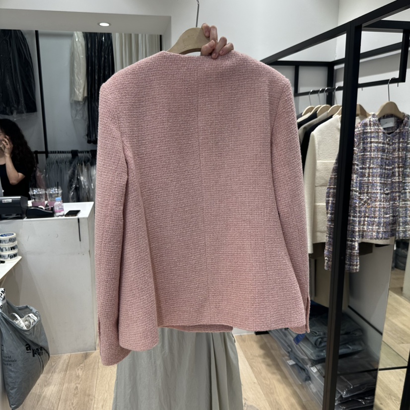 BRUNI/RICOTTA東大門㊣代購女裝新品推薦熱賣休閑夾克粗花呢BRUNI/RICOTTA夾克