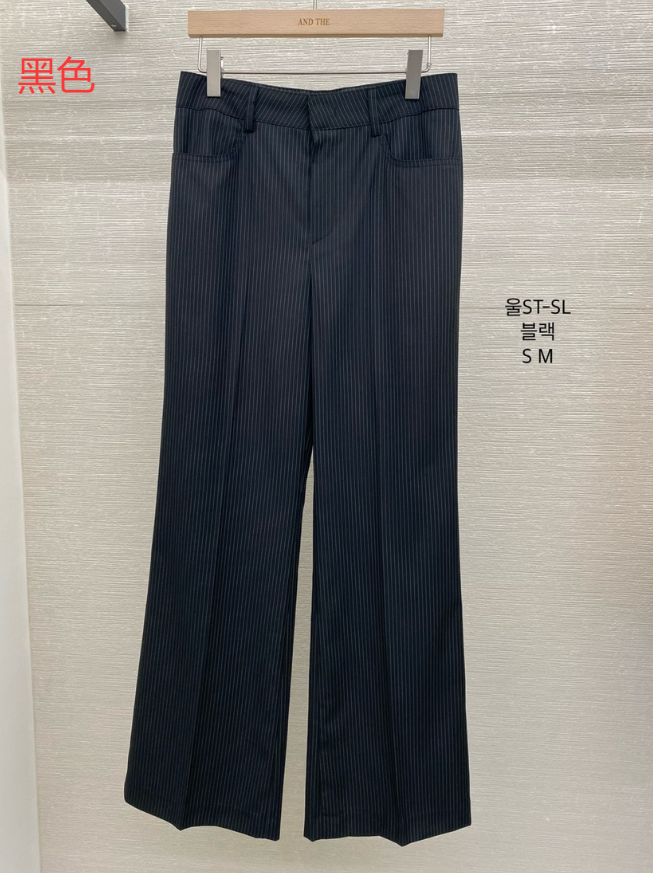 AND THE東大門㊣直郵女士新款人氣熱賣25秋夏職業休閑褲羊毛AND THE休閑褲圖色2