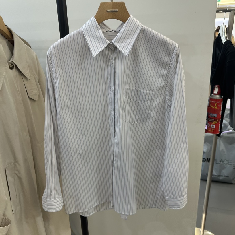 3 ANOTHER東大門㊣代購女士新品職業25秋夏襯衫蕾絲衫條紋3 ANOTHER襯衫/蕾絲衫圖色1