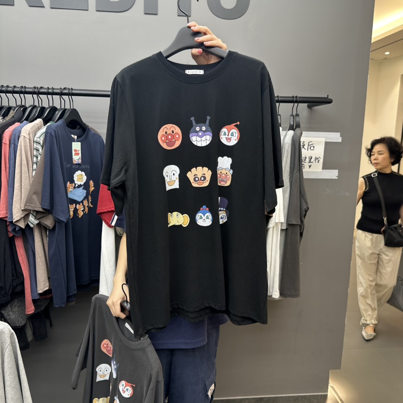 CREDITO東大門㊣實拍女士新款推薦人氣休閑時尚25秋夏熱賣T恤But ton/BOUTIQUE SEOULT恤圖色3