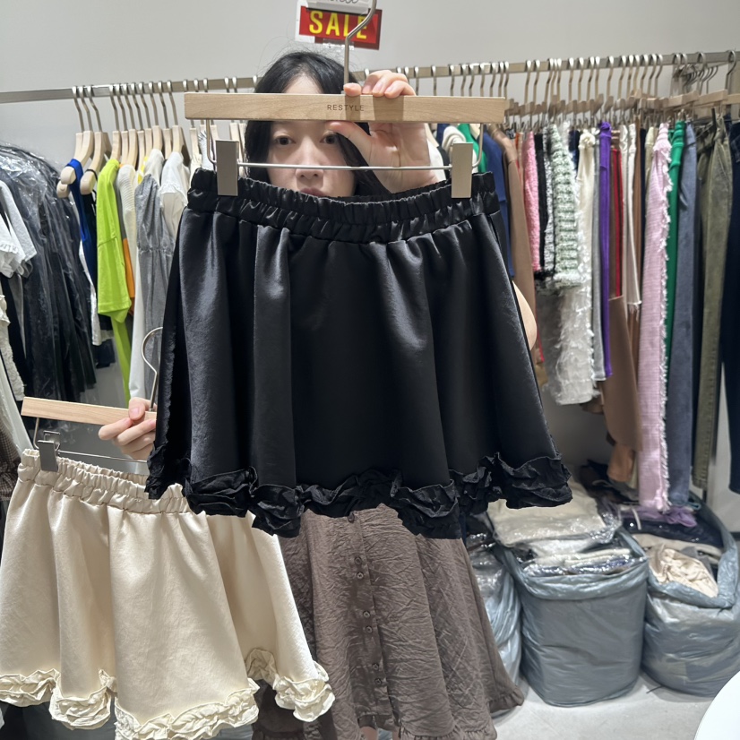 RE STYLE-Q東大門㊣代購女裝新品真品人氣25秋夏職業裙褲RE STYLE裙褲圖色2