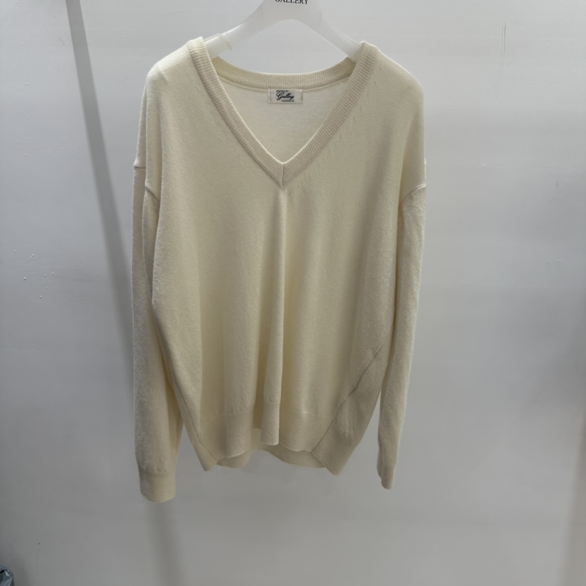 GALLERY-P東大門㊣代購女裝新品真品職業25秋夏針織衫雙V領羊絨GALLERY針織衫圖色5