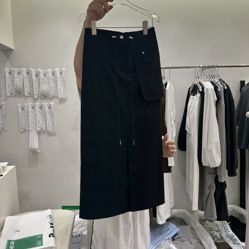 BAIE.38韓國代購㊣女裝新品熱賣真品25秋夏時尚職業休閑長裙BAIE.38長裙圖色2