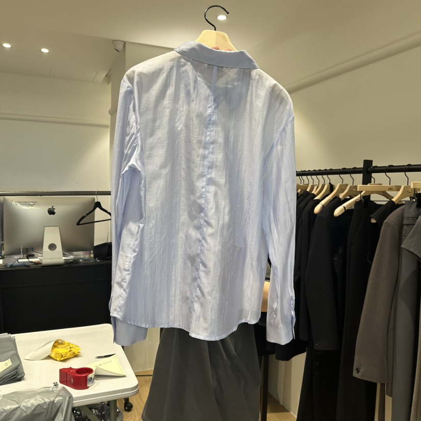 aube nunt東大門㊣實拍女士新品熱賣時尚真品25秋夏襯衫蕾絲衫aube nunt襯衫/蕾絲衫