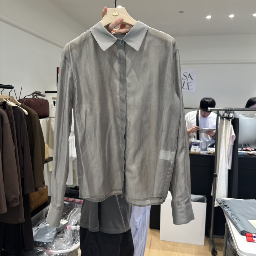 aube nunt東大門㊣實拍女士新品熱賣時尚真品25秋夏襯衫蕾絲衫aube nunt襯衫/蕾絲衫圖色2
