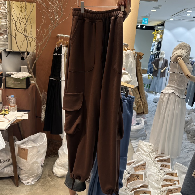 MIENNE韓國代購㊣女士新品推薦休閑時尚熱賣25秋夏休閑褲口袋MIENNE休閑褲圖色4