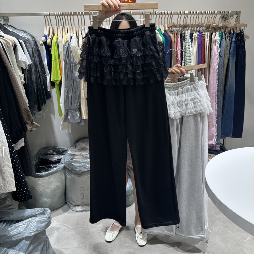 RE STYLE-Q東大門㊣實拍女士新款25秋夏休閑人氣推薦休閑褲RE STYLE休閑褲圖色3