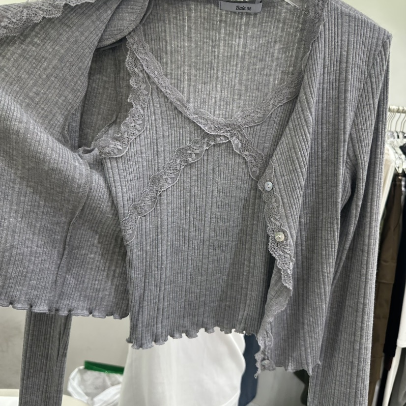 BAIE.38韓國代購㊣女裝新品職業25秋夏熱賣套裝兩件套蕾絲BAIE.38套裝