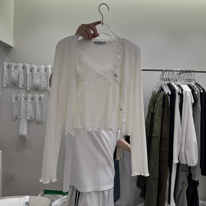 BAIE.38韓國代購㊣女裝新品職業25秋夏熱賣套裝兩件套蕾絲BAIE.38套裝圖色4