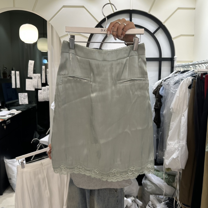 EGG IS韓國代購㊣女裝新品真品推薦休閑時尚人氣職業熱賣短裙EGG IS短裙圖色3