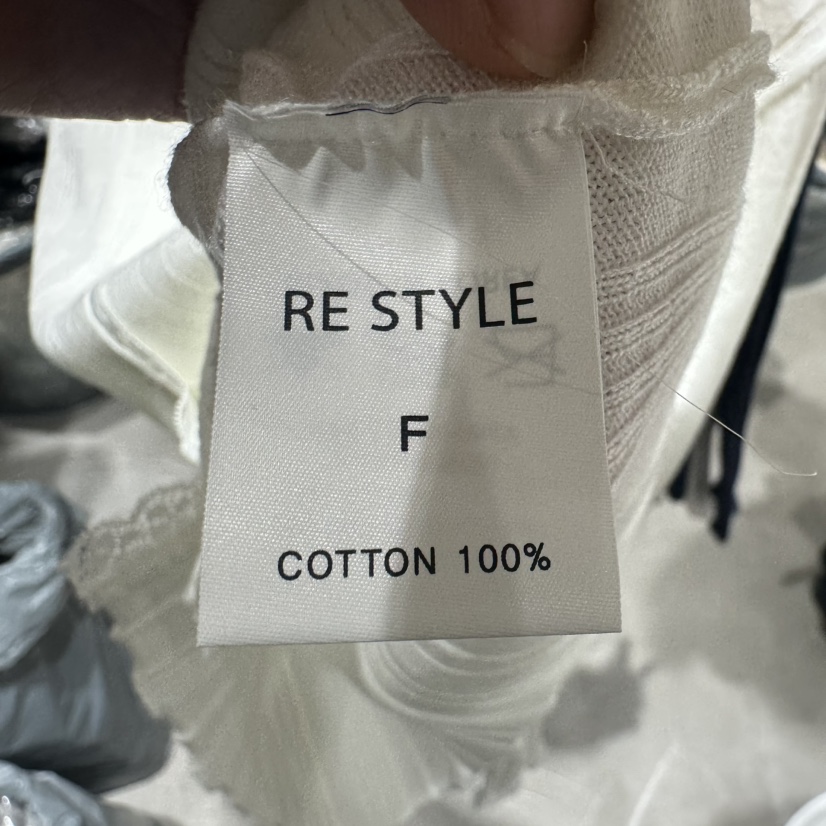 RE STYLE-Q韓國直郵㊣女士新款時尚25秋夏長袖T恤蕾絲開衫RE STYLE長袖T恤