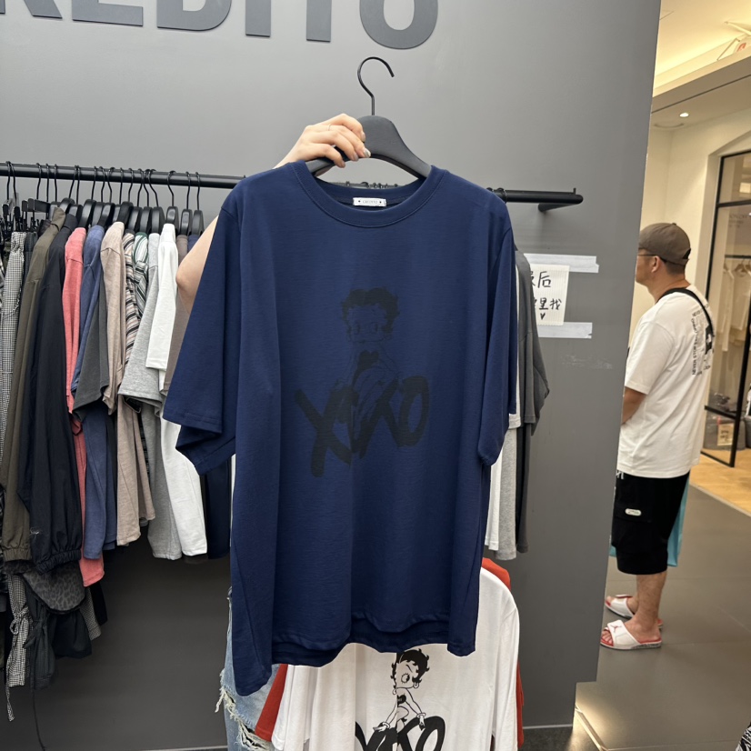 CREDITO韓國直郵㊣女裝新品25秋夏時尚休閑職業人氣真品T恤But ton/BOUTIQUE SEOULT恤圖色2