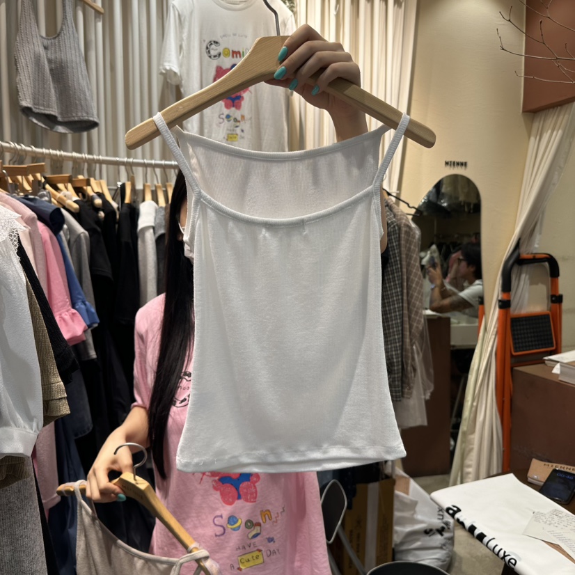 MIENNE韓國直郵㊣女裝新品25秋夏人氣時尚真品休閑吊帶背心MIENNE吊帶/背心