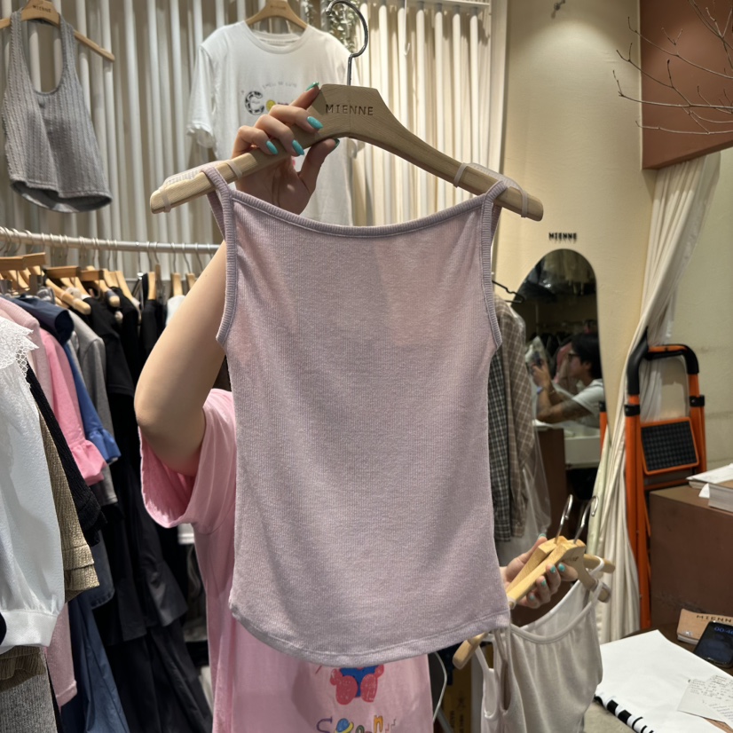 MIENNE韓國直郵㊣女裝新品25秋夏人氣時尚真品休閑吊帶背心MIENNE吊帶/背心圖色3