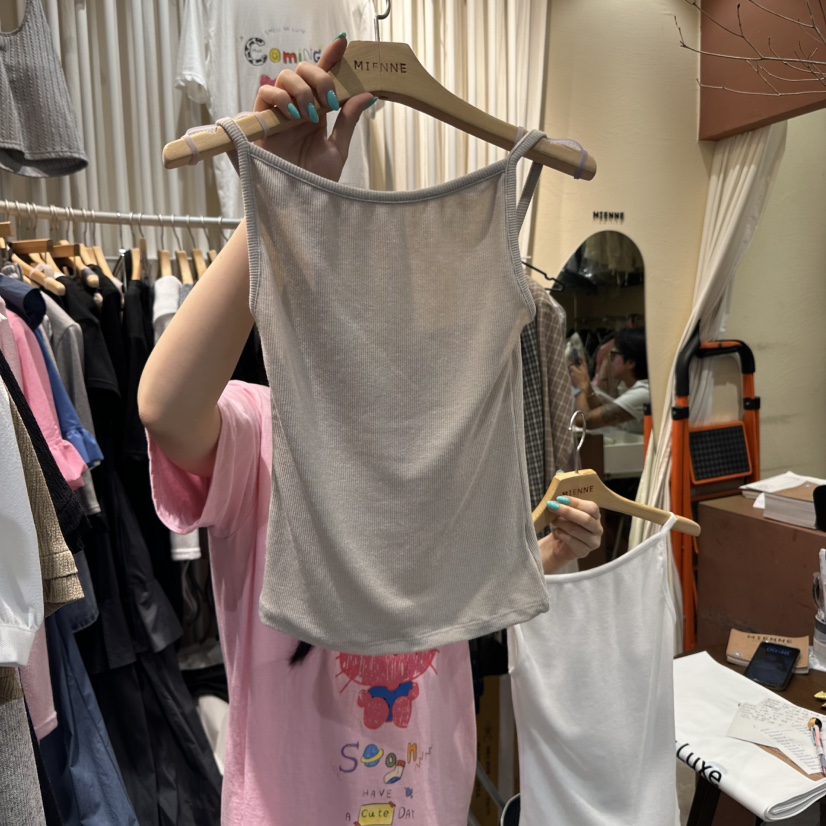 MIENNE韓國直郵㊣女裝新品25秋夏人氣時尚真品休閑吊帶背心MIENNE吊帶/背心圖色4