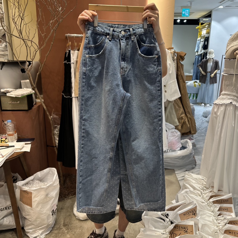MIENNE東大門㊣實拍女士新品人氣真品推薦職業時尚牛仔褲口袋MIENNE牛仔褲圖色1