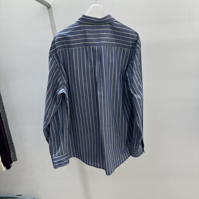 GALLERY-P韓國代購㊣女士新品25秋夏推薦人氣襯衫蕾絲衫條紋GALLERY襯衫/蕾絲衫