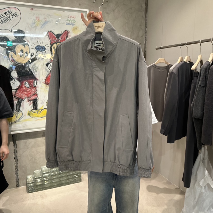 LAMAGIEPIE東大門㊣代購女裝新款真品熱賣推薦職業人氣夾克LAMAGIE GREY夾克圖色1