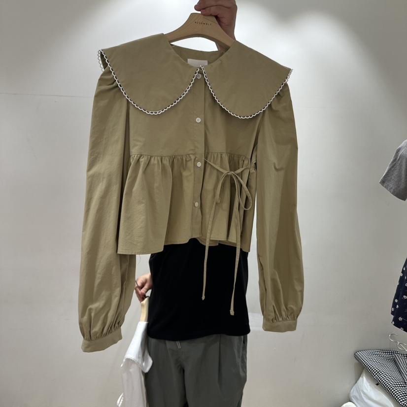ASSEMBLY東大門㊣實拍女裝新品職業人氣時尚真品襯衫蕾絲衫ASSEMBLY襯衫/蕾絲衫圖色2