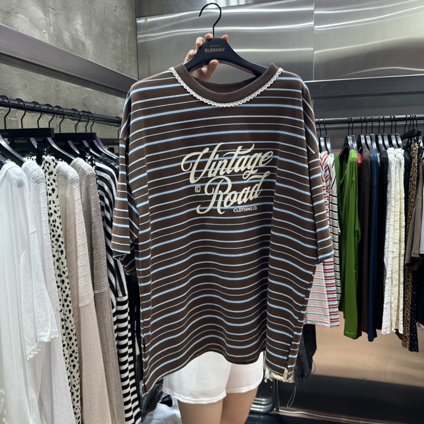 RUNWAY-런웨이東大門㊣直郵女裝新品休閑推薦真品25秋夏T恤RUNWAYT恤