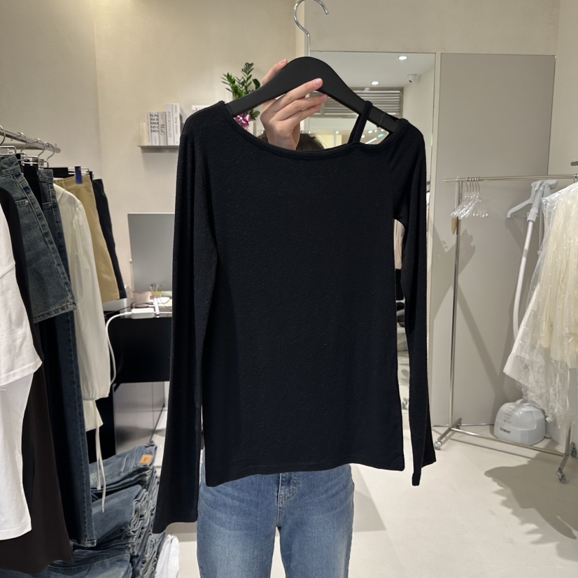 MEMO CLASSIC韓國直郵㊣女裝新品職業熱賣推薦休閑長袖T恤MEMO CLASSIC長袖T恤圖色3
