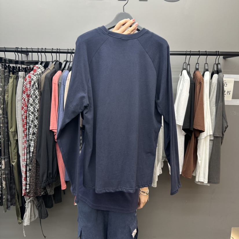 CREDITO韓國代購㊣女士新款推薦25秋夏時尚職業人氣長袖T恤But ton/BOUTIQUE SEOUL長袖T恤