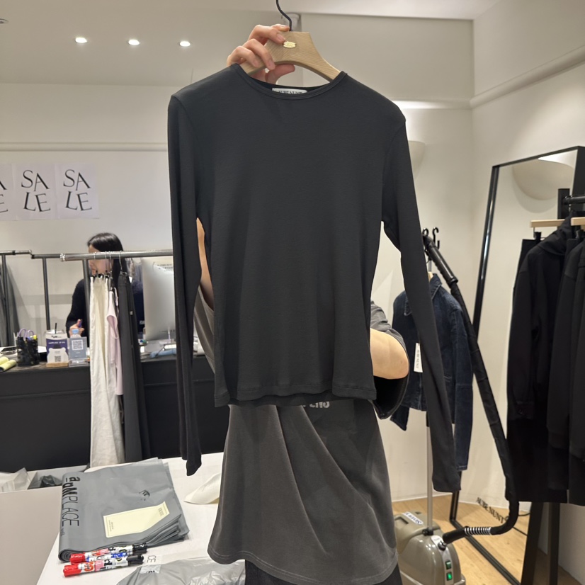 aube nunt東大門㊣代購女裝新品熱賣時尚人氣休閑推薦長袖T恤aube nunt長袖T恤圖色2