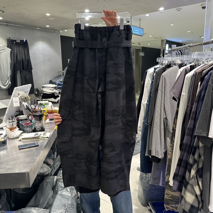 HERTZ-P東大門㊣直郵女裝新品熱賣時尚人氣休閑褲含腰帶迷彩HERTZ-P休閑褲