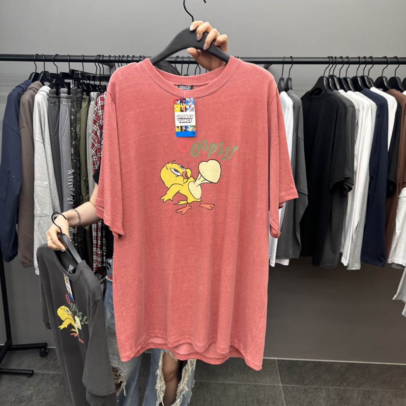 CREDITO韓國代購㊣女士新品人氣休閑推薦職業25秋夏真品T恤But ton/BOUTIQUE SEOULT恤圖色1