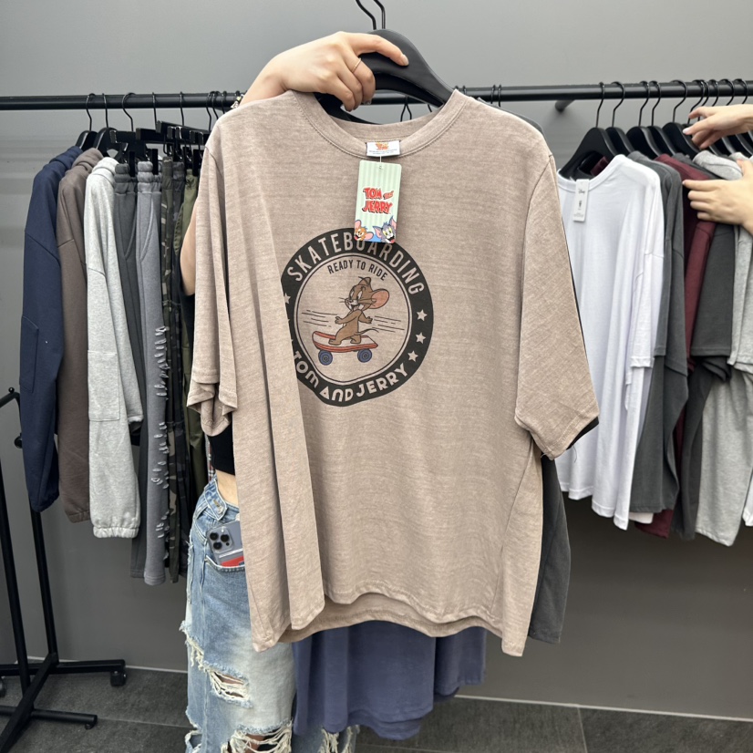 CREDITO東大門㊣實拍女士新品真品休閑熱賣推薦時尚人氣T恤But ton/BOUTIQUE SEOULT恤圖色2