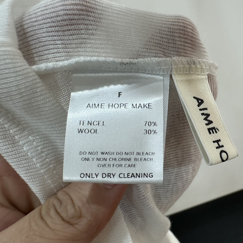 AIME HOPE MAKE東大門㊣直郵女裝新品真品職業時尚長袖T恤AIME HOPE MAKE長袖T恤