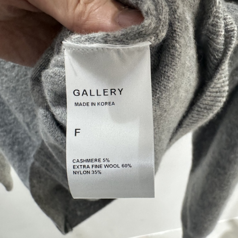 GALLERY-P東大門㊣實拍女裝新品時尚真品熱賣針織衫V領開衫GALLERY針織衫
