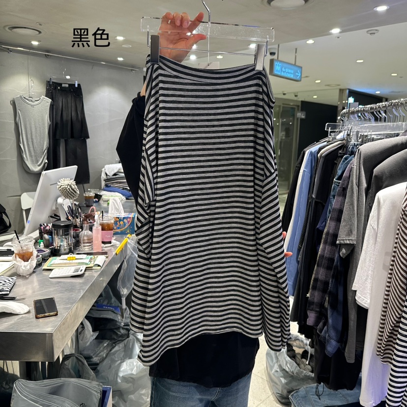 HERTZ-P韓國代購㊣女裝新款熱賣人氣推薦職業25秋夏長袖T恤HERTZ-P長袖T恤圖色2