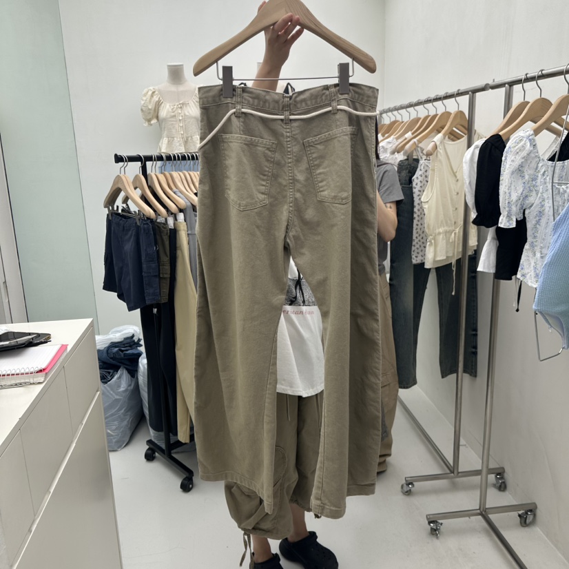 CHAV東大門㊣代購女裝新品休閑真品推薦時尚職業休閑褲含腰繩CHAV休閑褲