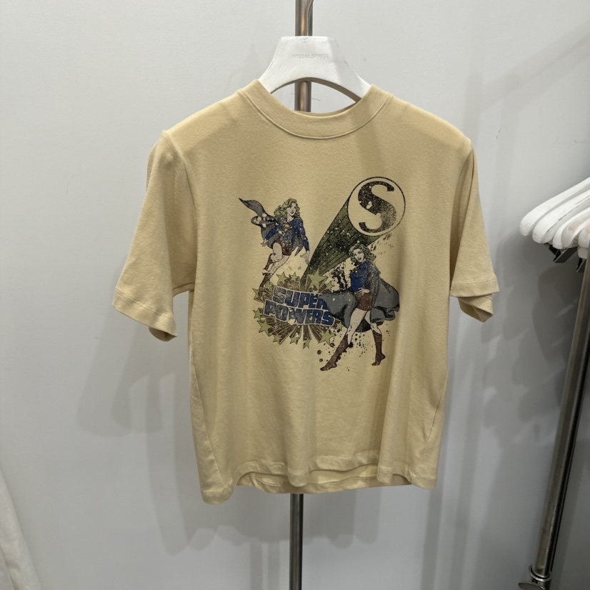 VISUAL SPACE東大門㊣代購女裝新品人氣熱賣推薦休閑職業T恤VISUAL SPACET恤圖色3